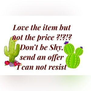 Bundle 2 or more items & Save or Don’t be shy, reasonable offers welcome